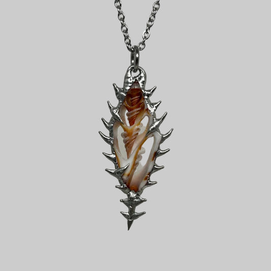 Shell Spiky  Stainless Steel Soft Soldered Necklace