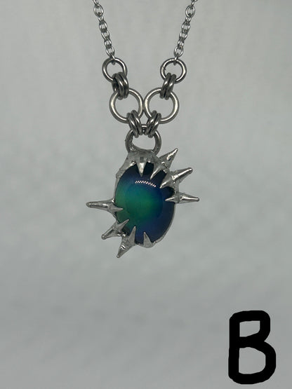 Spiky Mood Necklaces Stainless Steel