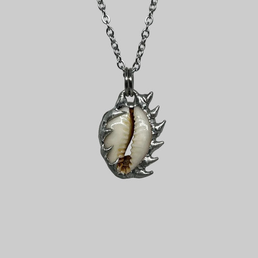 Shell Spiky  Stainless Steel Soft Soldered Necklace