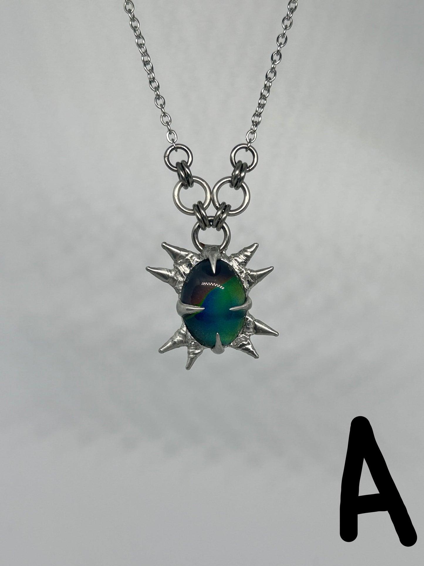 Spiky Mood Necklaces Stainless Steel