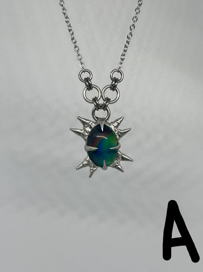 Spiky Mood Necklaces Stainless Steel