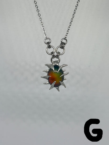 Spiky Mood Necklaces Stainless Steel