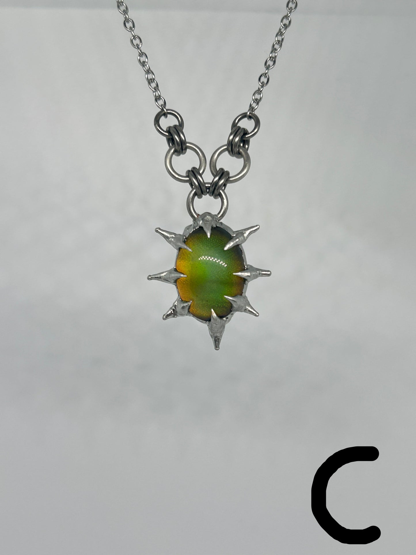 Spiky Mood Necklaces Stainless Steel