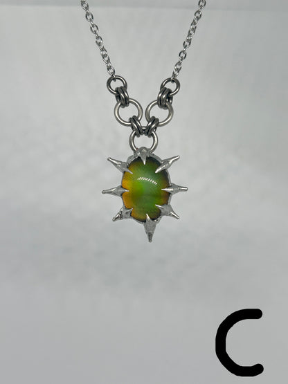 Spiky Mood Necklaces Stainless Steel