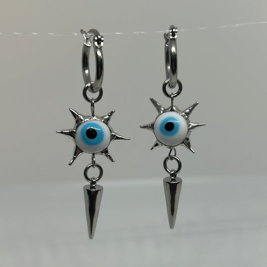 Eye to Eye Spiky  Stainless Steel earrings