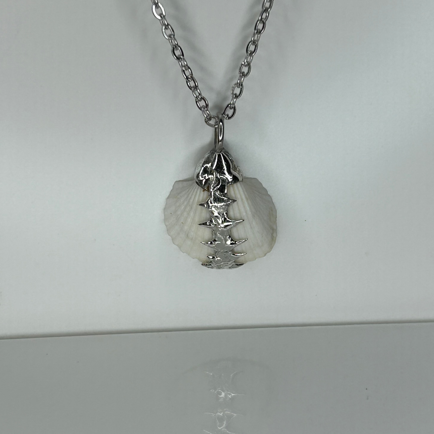 Seashell Spiky  Stainless Steel Necklace