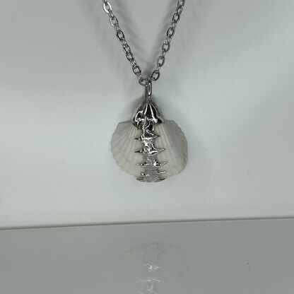 Seashell Spiky  Stainless Steel Necklace