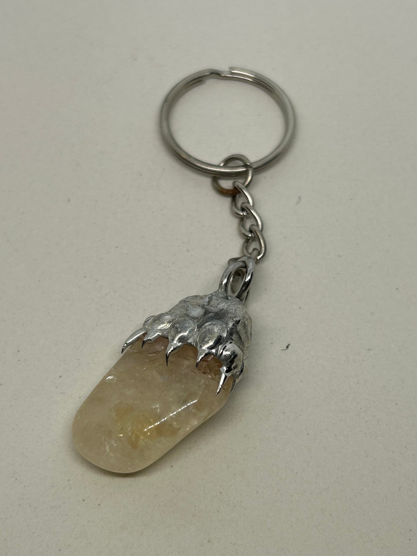 Quartz Spiky  Stainless Steel Keychain