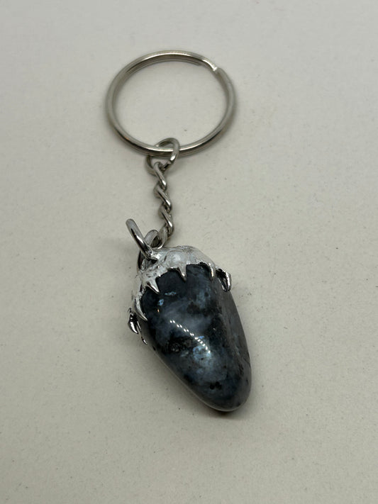 Larvakite Spiky  Stainless Steel Keychain