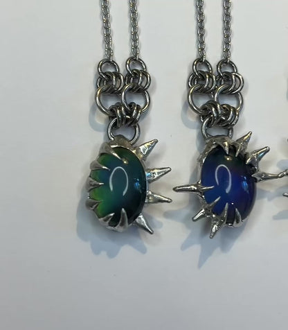 Spiky Mood Necklaces Stainless Steel